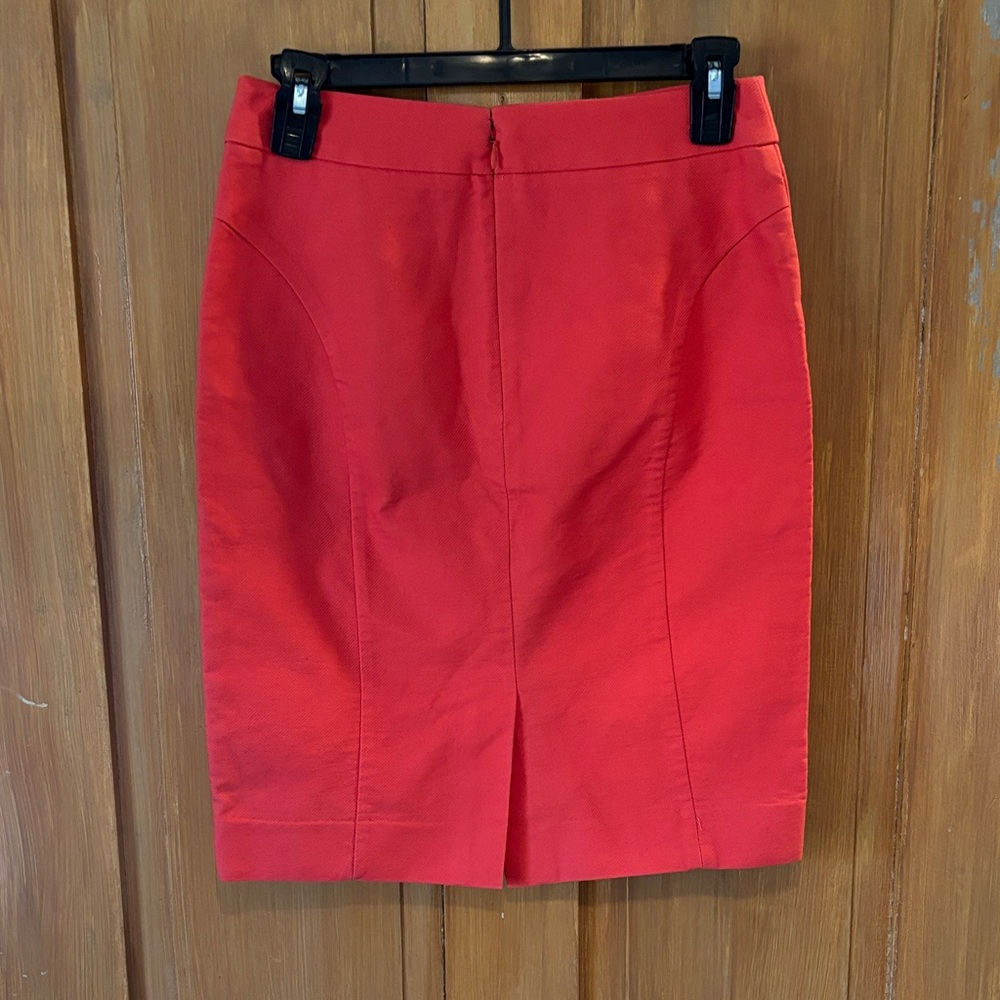 J. Crew Vibrant Red Pencil Skirt - Picture 2 of 3